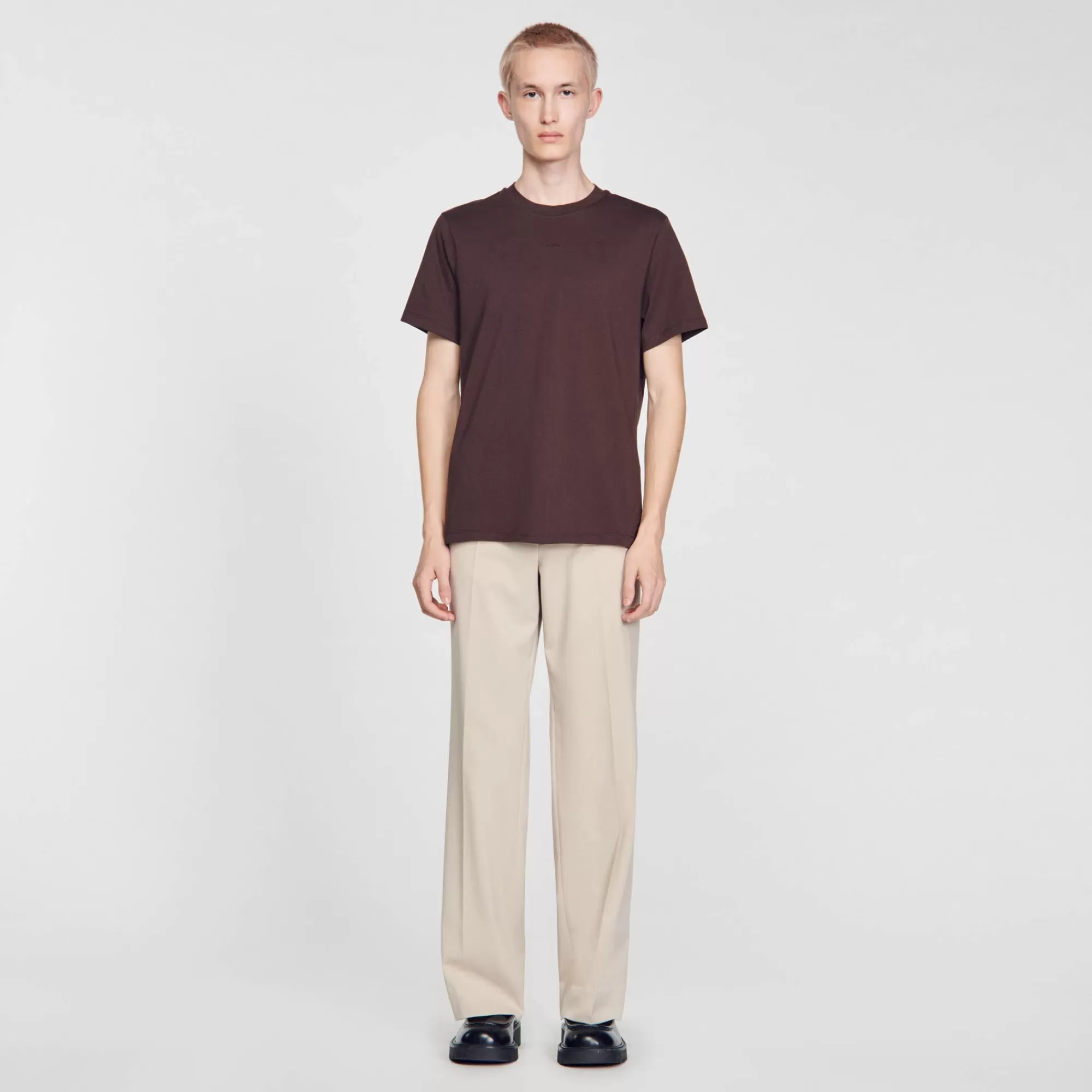 Heren Sandro T-shirt Met Korte Mouwen